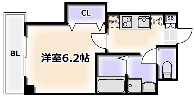【間取り】 | みおつくし岸里Ⅱ