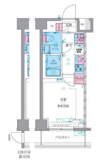 【間取り】 | ジェノヴィアお花茶屋Ⅱスカイガーデン