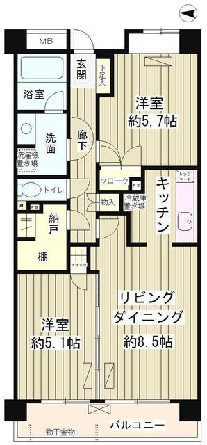 レジデンスシャルマン林試の森の間取り