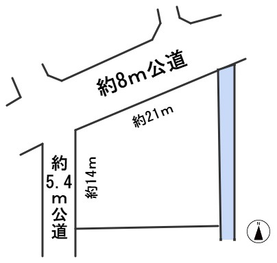 ６４５０４　岐阜市西鶉土地の区画図