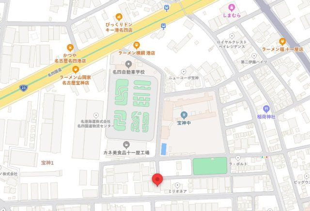 宝神一丁目貸工場の地図
