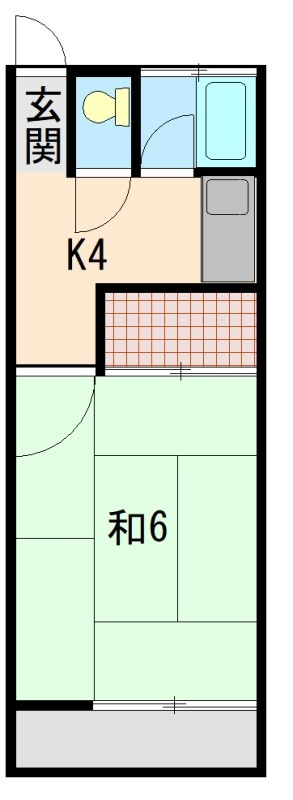 コーポ皐月 の間取り