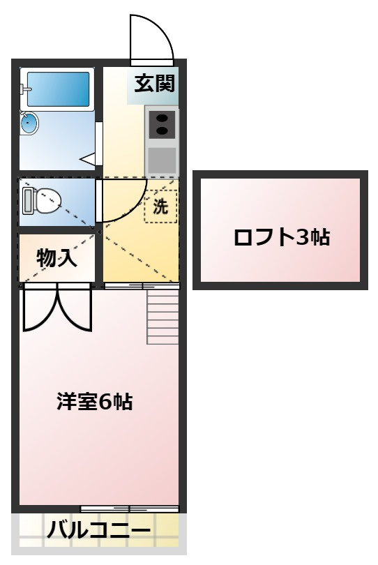 リブハウス柏Ａの間取り
