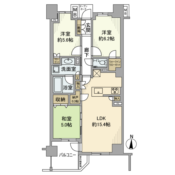 プラウド桜台の間取り