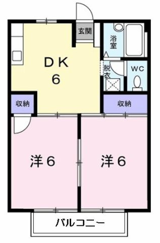 シティハイツ山田Ａの間取り