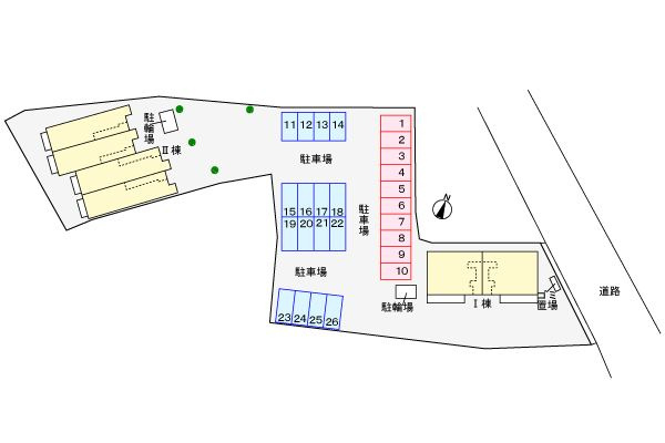 アルカンシェルヒルズⅡの区画図