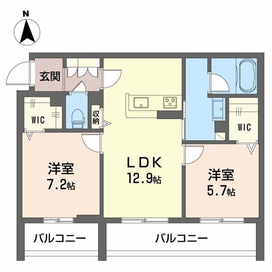 【間取り】 | パルクブリーゼⅡ