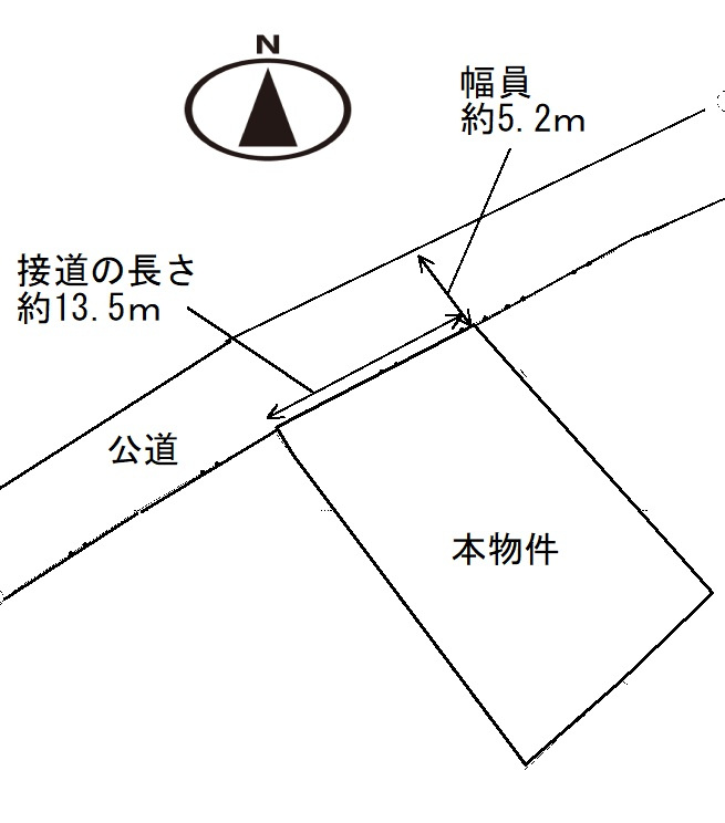 篠目町三丁目売土地の土地図
