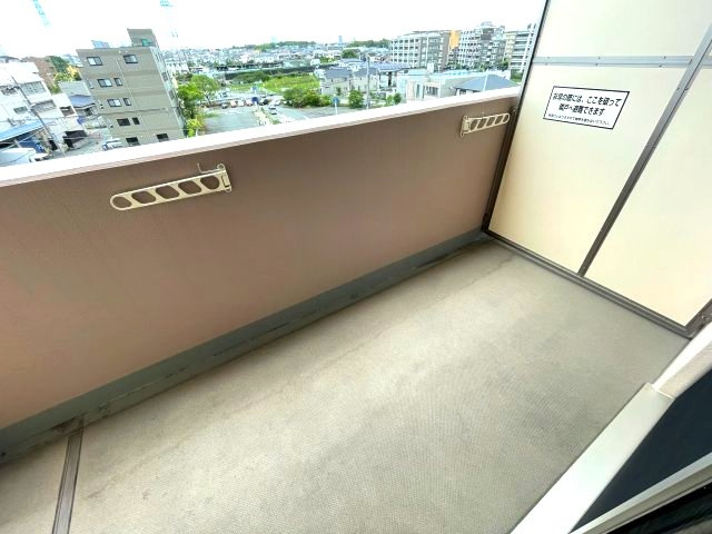 リベルテ交野のバルコニー