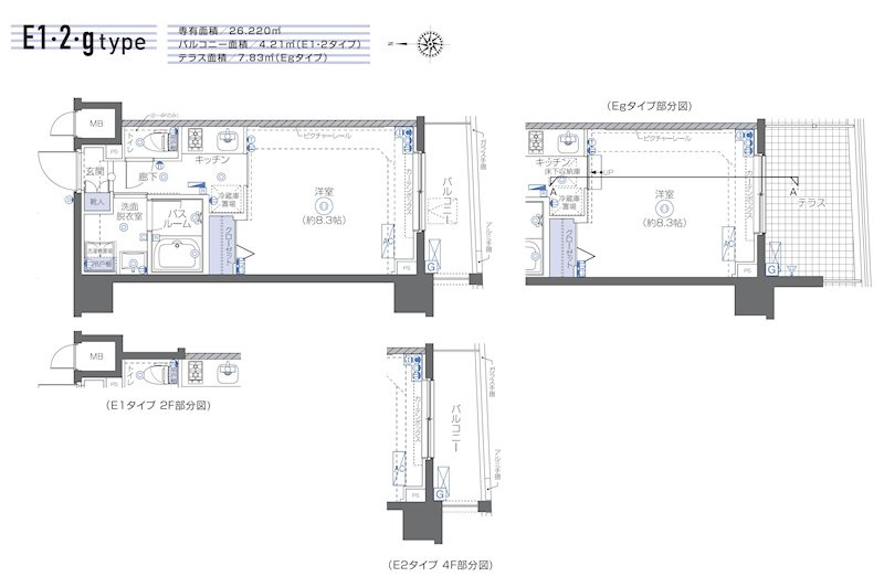 板橋区熊野町の賃貸マンションの間取り
