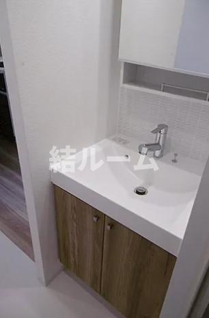 板橋区熊野町の賃貸マンションの洗面所