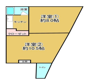 大阪市天王寺区細工谷１丁目のビルの間取り