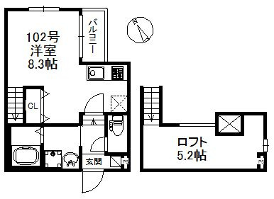 ポラリス箱崎の間取り