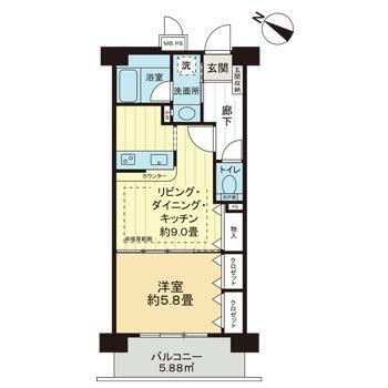 ライオンズガーデン学芸大学の間取り