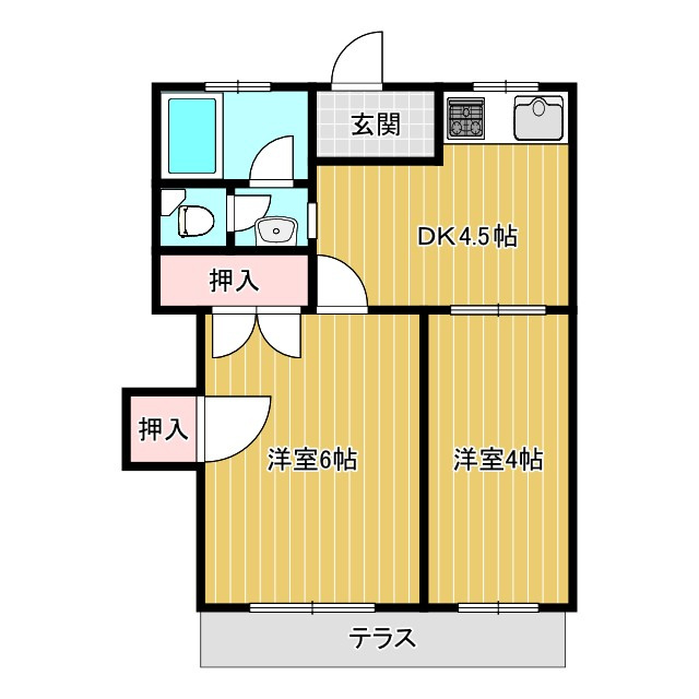 浜田マンションの間取り
