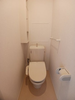 ゆったりとした空間のトイレです