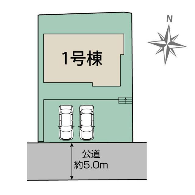 の新築一戸建の区画図|筑紫野市原1棟 区画図