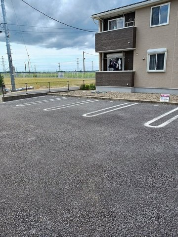 駐車場に車を止められます