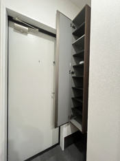 シンプルで使いやすい玄関です