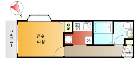 板橋区大山西町のアパートの間取り