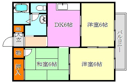 グリーンシャトレⅠの間取り