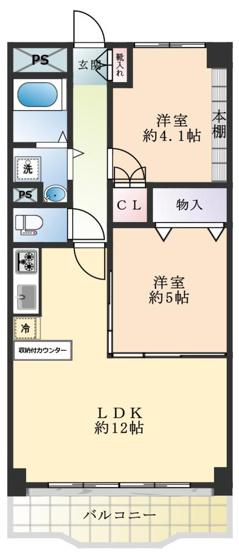 【間取り】 | 東亜パークサイドキャッスル