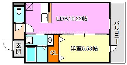 プレジール妙法寺の間取り