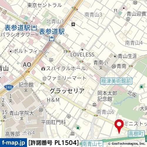 ヴィラージュ南青山の地図