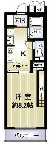 八甲田フィールドアパートメントの間取り