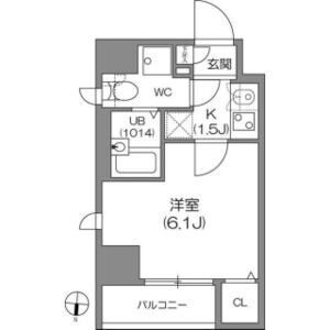 アジールコート中野坂上の間取り