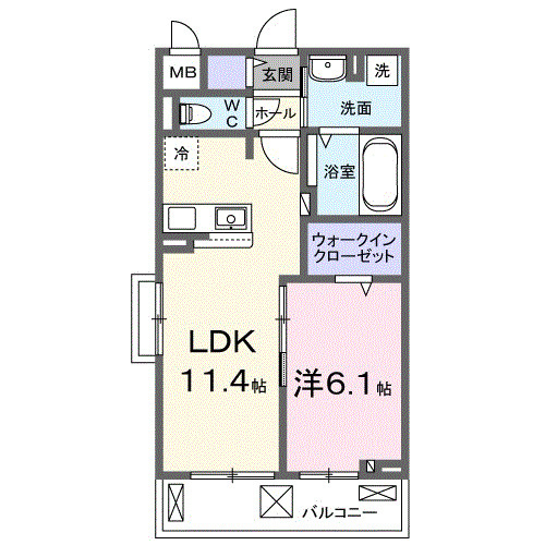カステッロ　マルノの間取り