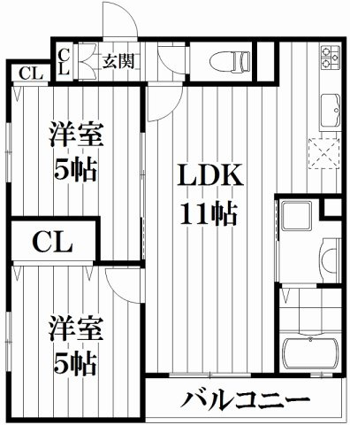 【間取り】 | ラモーナ諸福Ⅲ