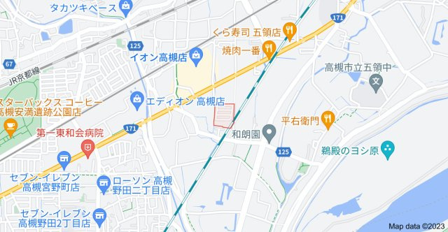 ビレッジハウス萩庄3号館の地図