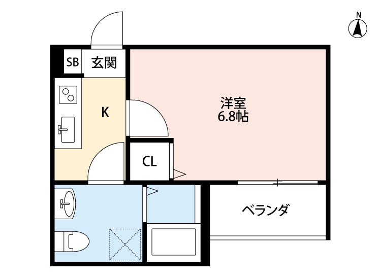 エシエル 仲介手数料（賃料の1.10ヵ月）の50％OFF対象物件！の間取り