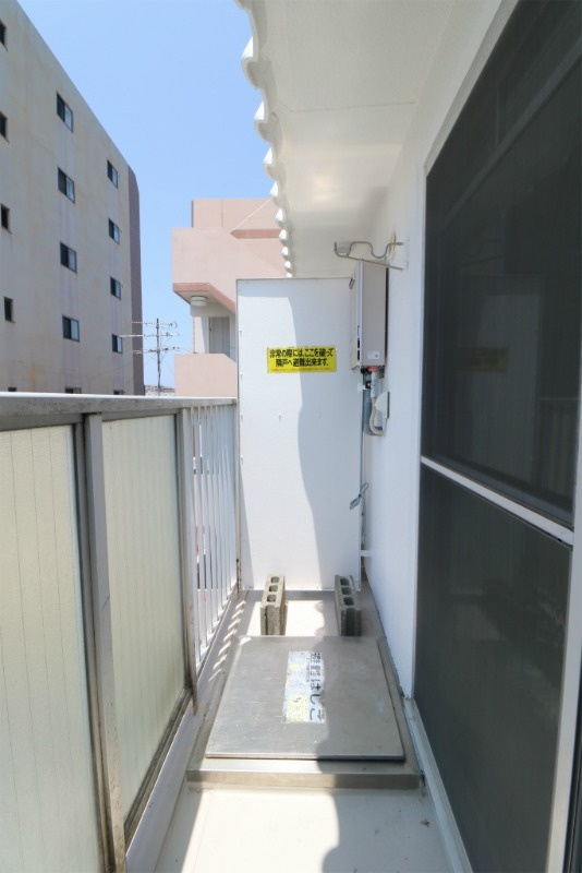 福岡市東区箱崎１丁目の賃貸マンションのバルコニー