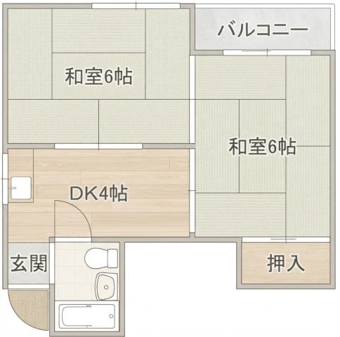 朋栄マンションの間取り