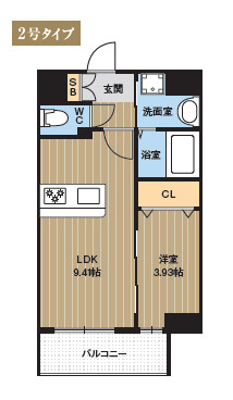 LIBTH博多駅南Ⅸの間取り