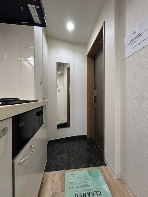 スカイコート神楽坂弐番館の玄関