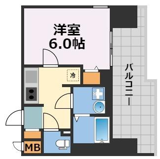 エスリードレジデンス梅田グランゲートの間取り