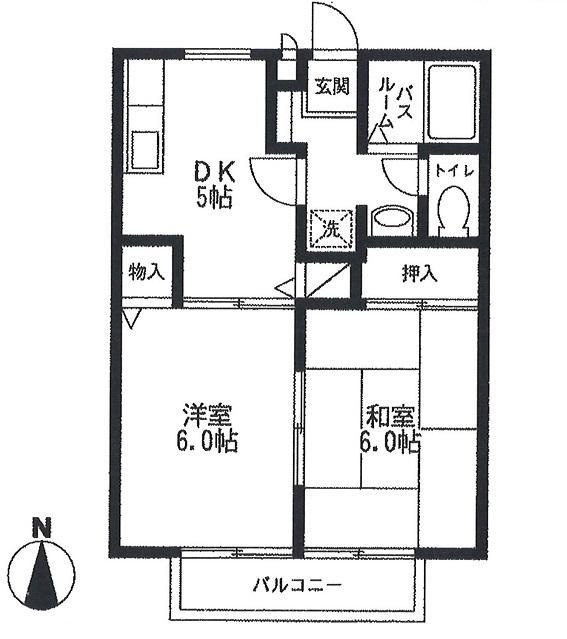 コーポコジマの間取り