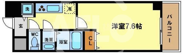 シャルマンフジ阿波座ウエストの間取り|シャルマンフジ阿波座ウエスト　間取り