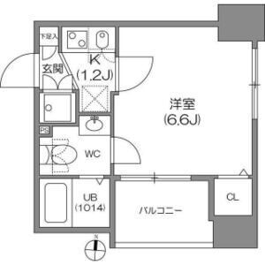 アジールコート中野坂上の間取り
