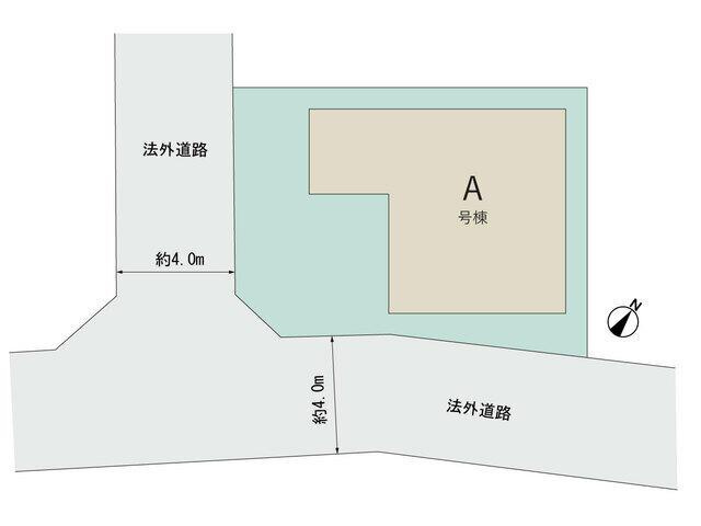 春日市小倉６丁目の新築一戸建の区画図