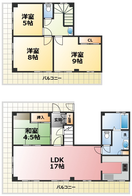 メゾン由比浜の間取り