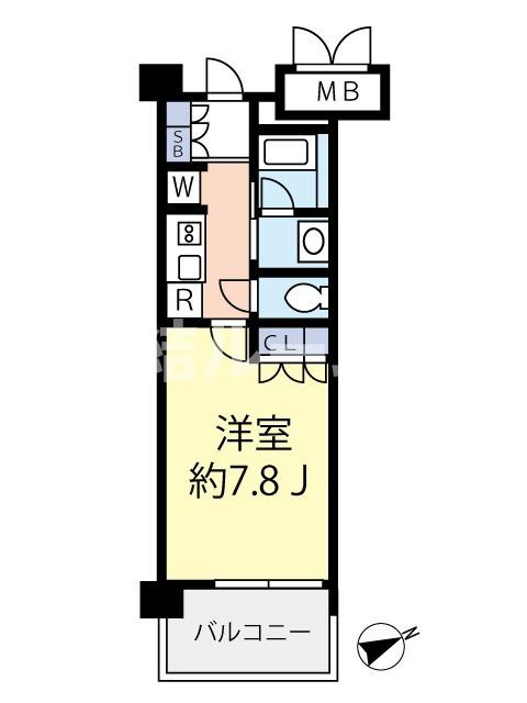 北区堀船１丁目の賃貸マンションの間取り