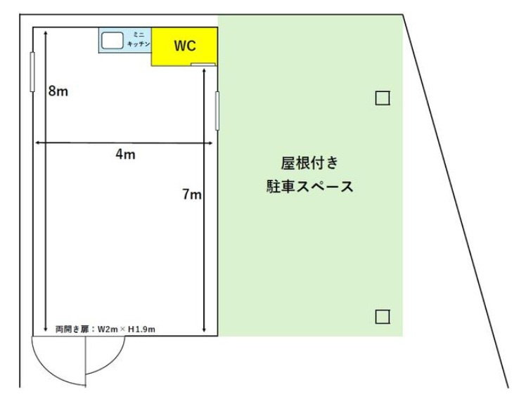 横浜市旭区中希望が丘の倉庫の間取り