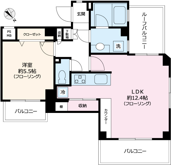 パレ・ソレイユ文京白山の間取り