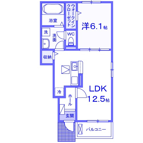 アヴェニュー　ミッテ　Ⅱの間取り