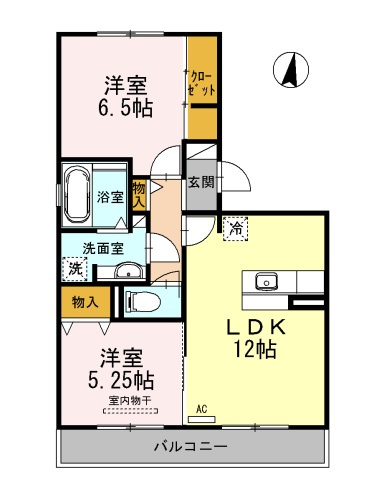 【間取り】 | カーサフラグランツァⅡ【名古屋市賃貸・ネット利用料無料】