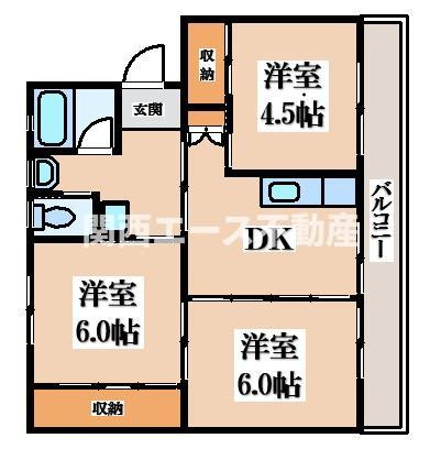 【間取り】 | ビレッジハウス名張北